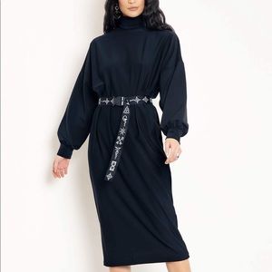 BLACKMILK BELTED BATWING DRESS - LIMITED